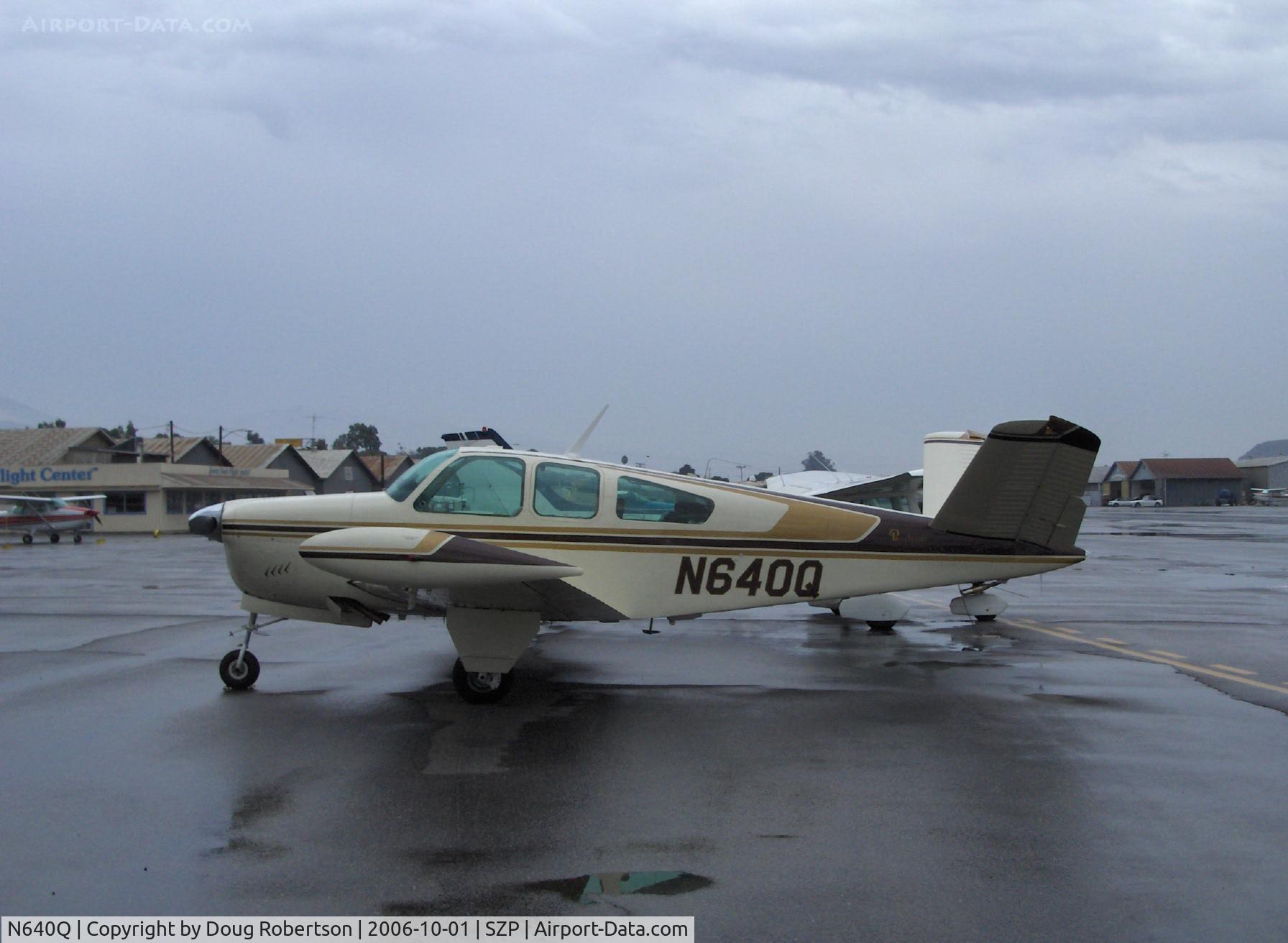 N640Q, 1959 Beech K35 Bonanza C/N D-5926, 1959 Beech K35 BONANZA, Continental IO-470-C 250 Hp, 1st BONANZA with 50 gallons fuel