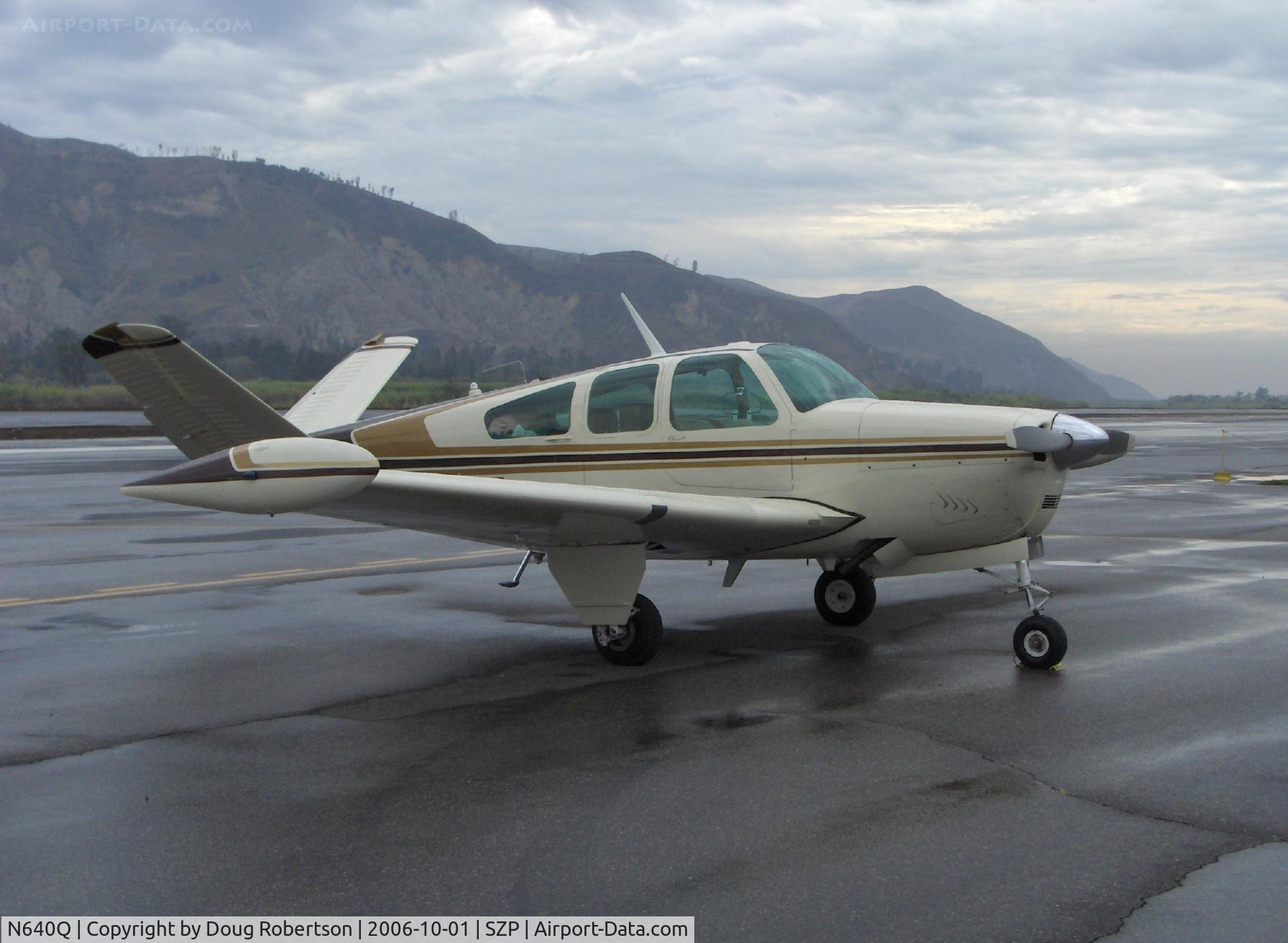 N640Q, 1959 Beech K35 Bonanza C/N D-5926, 1959 Beech K35 BONANZA, Continental IO-470-C 250 Hp