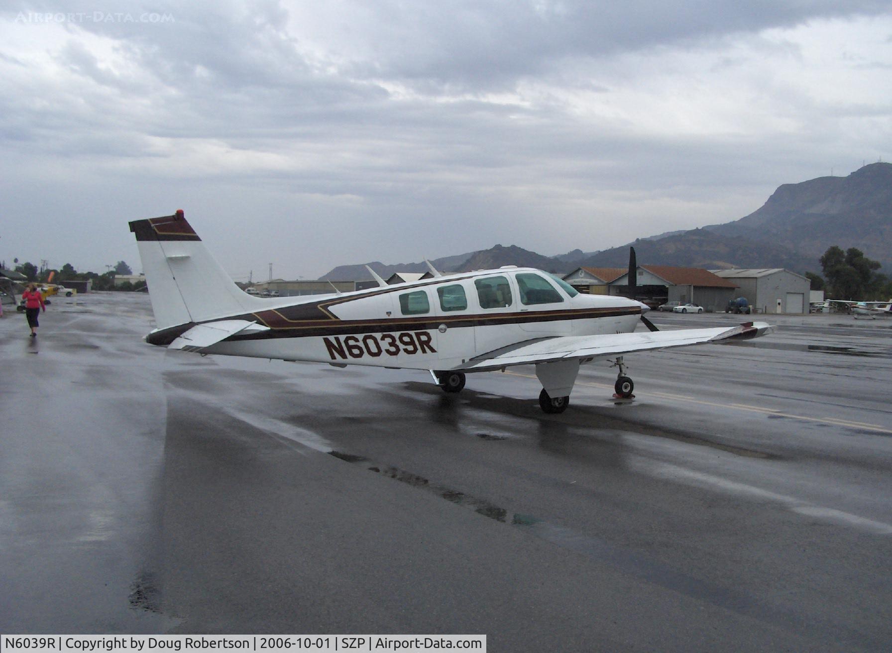 N6039R, 1979 Beech A36 Bonanza 36 C/N E-1489, 1979 Beech A36 BONANZA, Continental IO-520-B 285 Hp