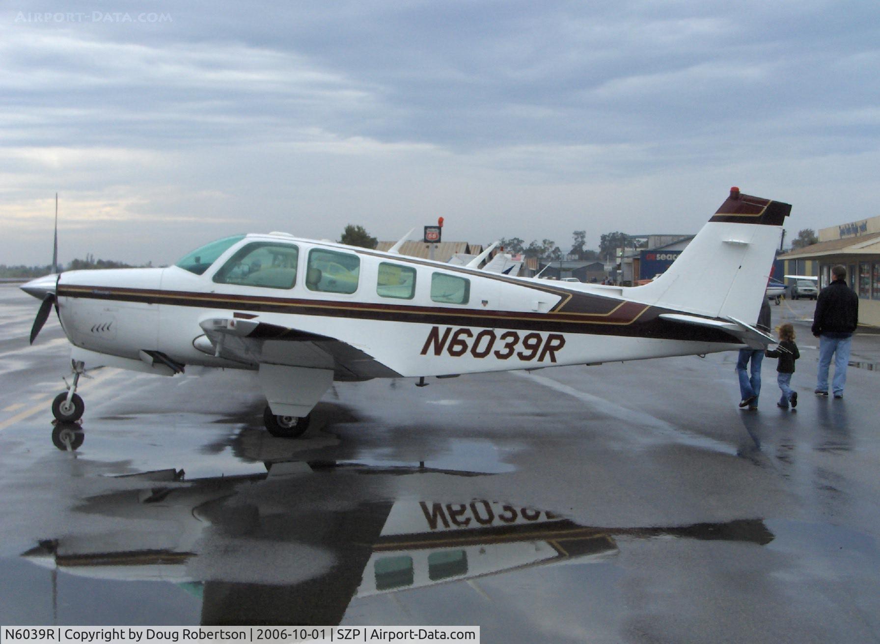 N6039R, 1979 Beech A36 Bonanza 36 C/N E-1489, 1979 Beech A36 BONANZA, Continental IO-520-B 285 Hp
