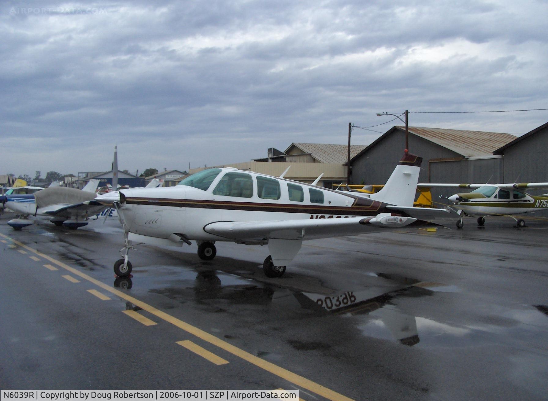 N6039R, 1979 Beech A36 Bonanza 36 C/N E-1489, 1979 Beech A36 BONANZA, Continental IO-520-B 285 Hp