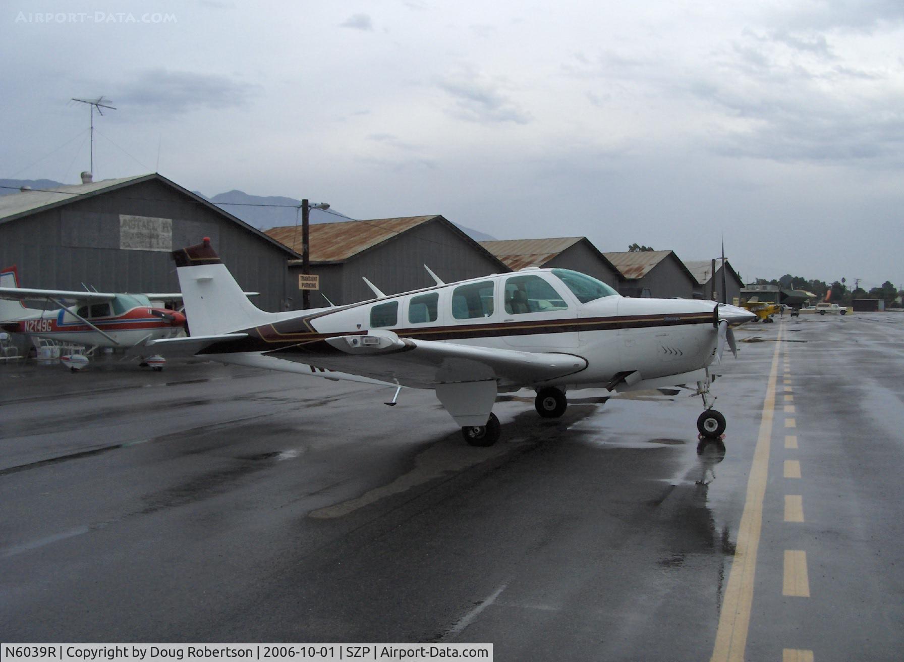 N6039R, 1979 Beech A36 Bonanza 36 C/N E-1489, 1979 Beech A36 BONANZA, Continental IO-520-B 285 Hp