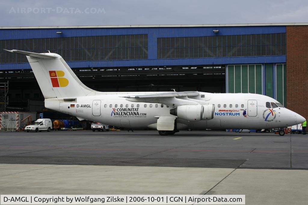 D-AMGL, 1986 British Aerospace BAe.146-200 C/N E2055, visitor