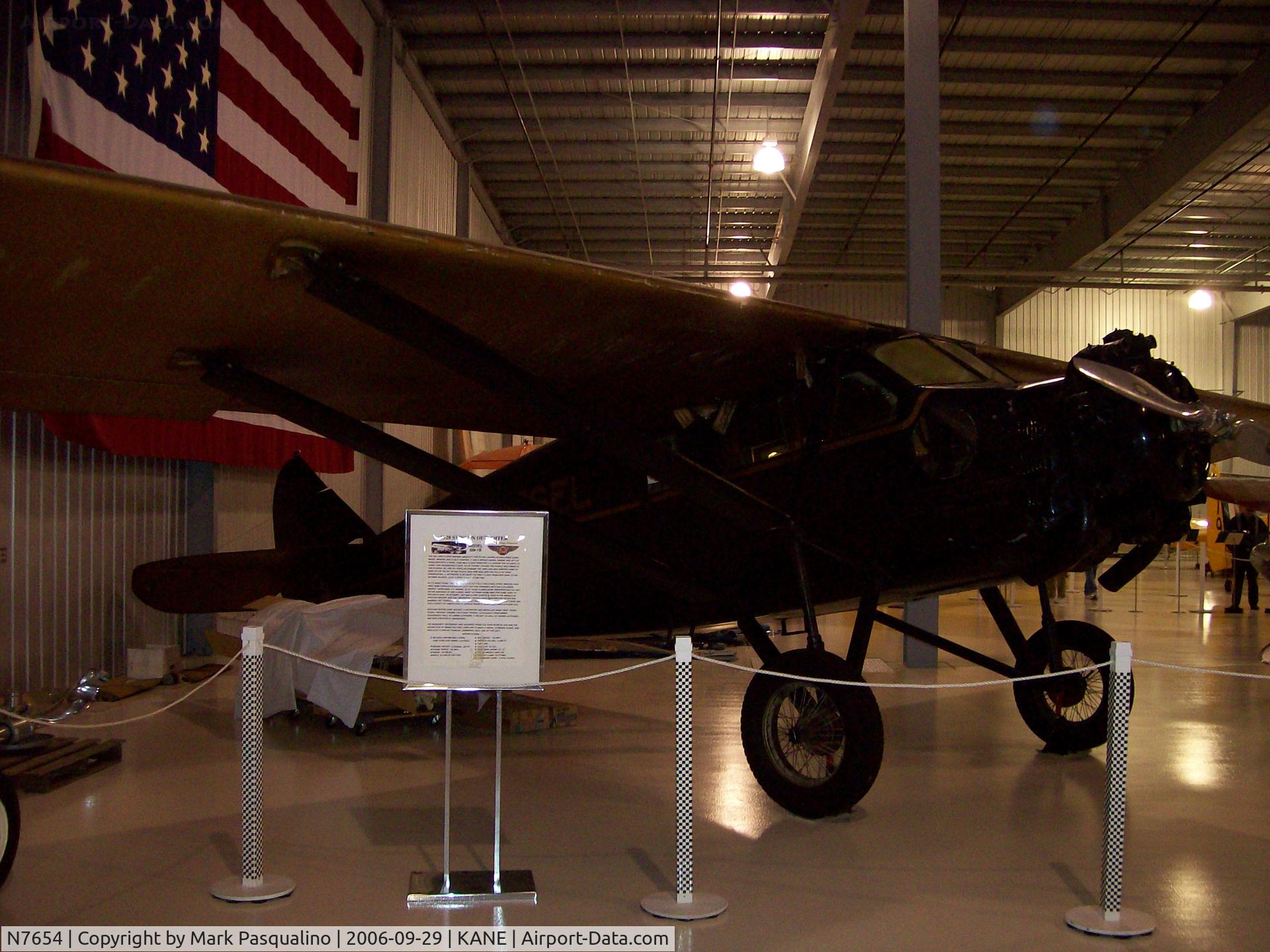 N7654, 1970 Schweizer SGS 1-34 C/N 44, Stinson Detroiter