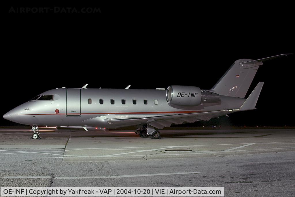 OE-INF, 1996 Canadair Challenger 604 (CL-600-2B16) C/N 5303, Canadair CL604 Challenger