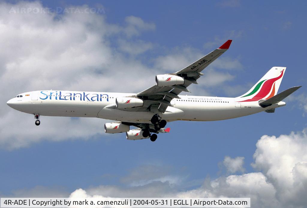 4R-ADE, 2000 Airbus A340-313 C/N 367, A.340