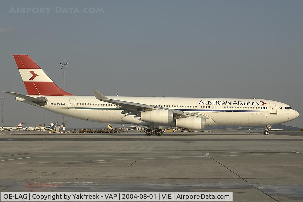 OE-LAG, 1995 Airbus A340-212 C/N 075, Austrian Airlines Airbus 340-200