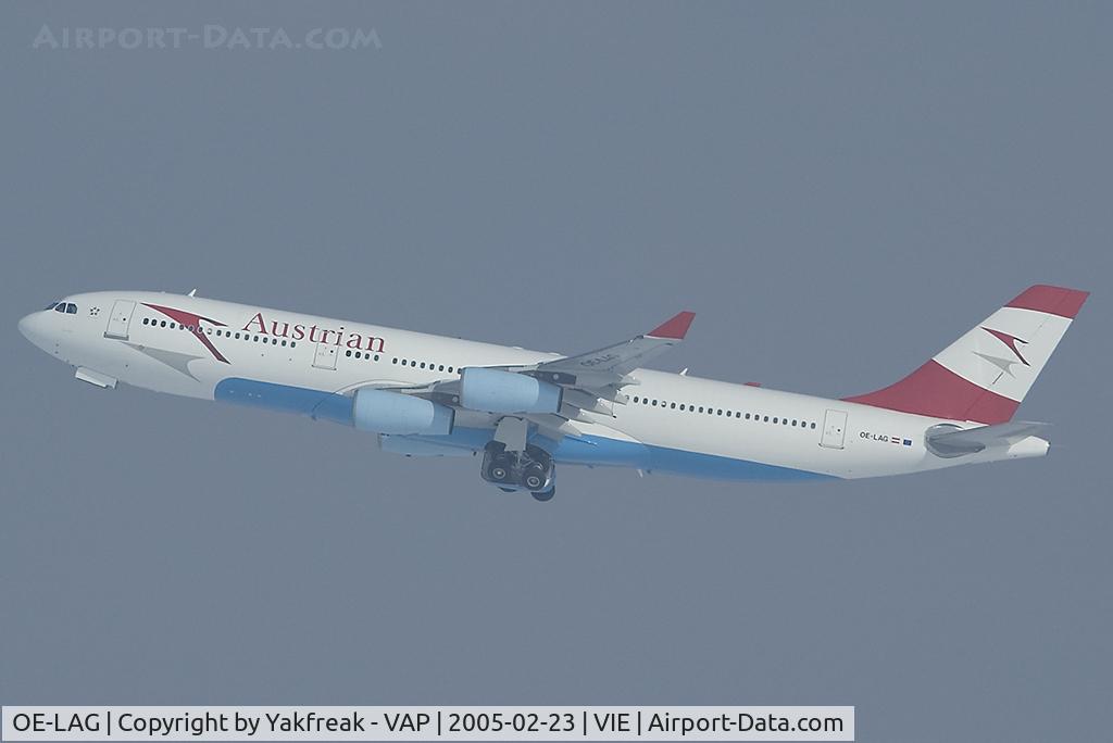 OE-LAG, 1995 Airbus A340-212 C/N 075, Austrian Airlines Airbus 340-200