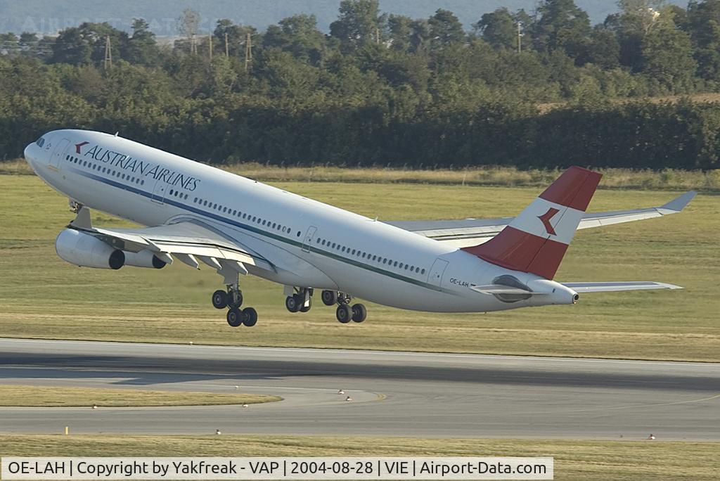 OE-LAH, 1995 Airbus A340-212 C/N 081, Austrian Airlines Airbus 340-200