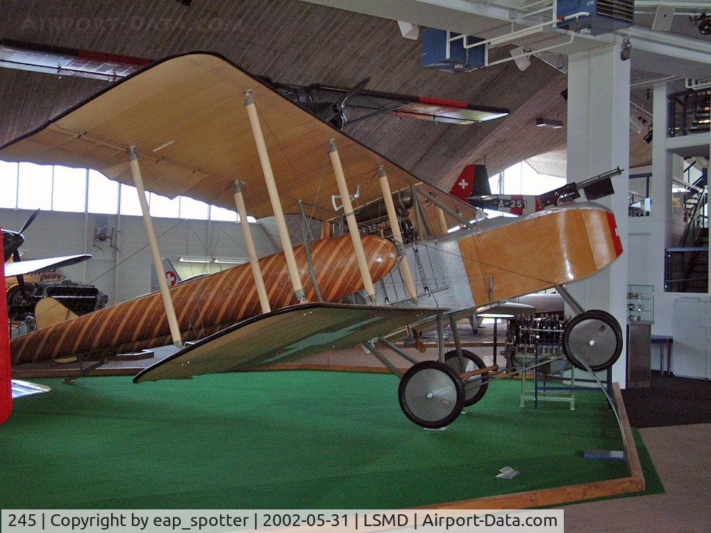 245, Hafeli DH-1 replica C/N Not found 245, Haefeli DH-1 built in 1917 at Swiss Air Force Museum