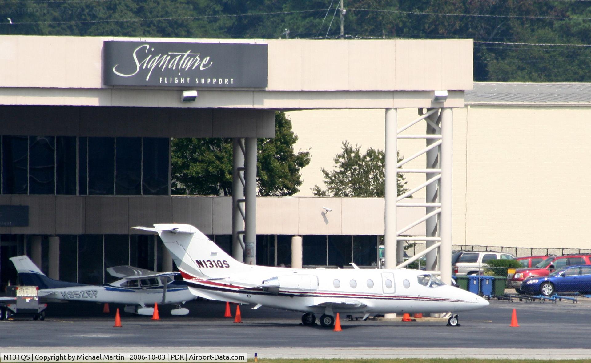 N131QS, Raytheon Aircraft Company 400A C/N RK-431, Tied down @ Signature Flight Support