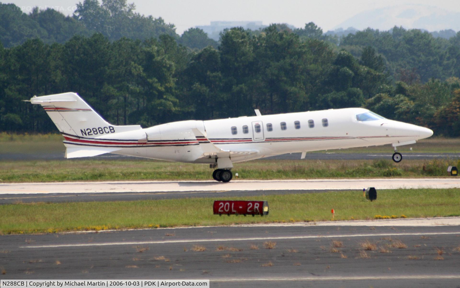 N288CB, Learjet 45 C/N 272, Departing PDK enroute to CSG