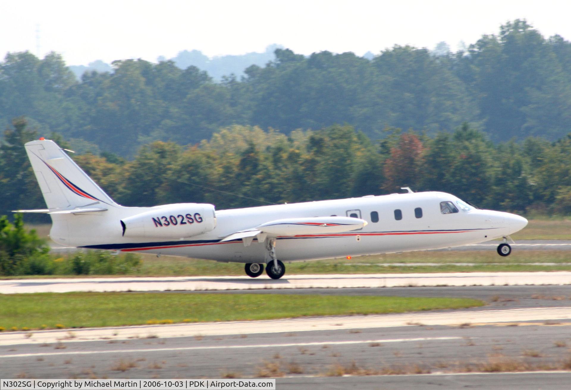N302SG, 1981 Israel Aircraft Industries IAI-1124 Westwind C/N 379, Departing PDK enroute to BTR