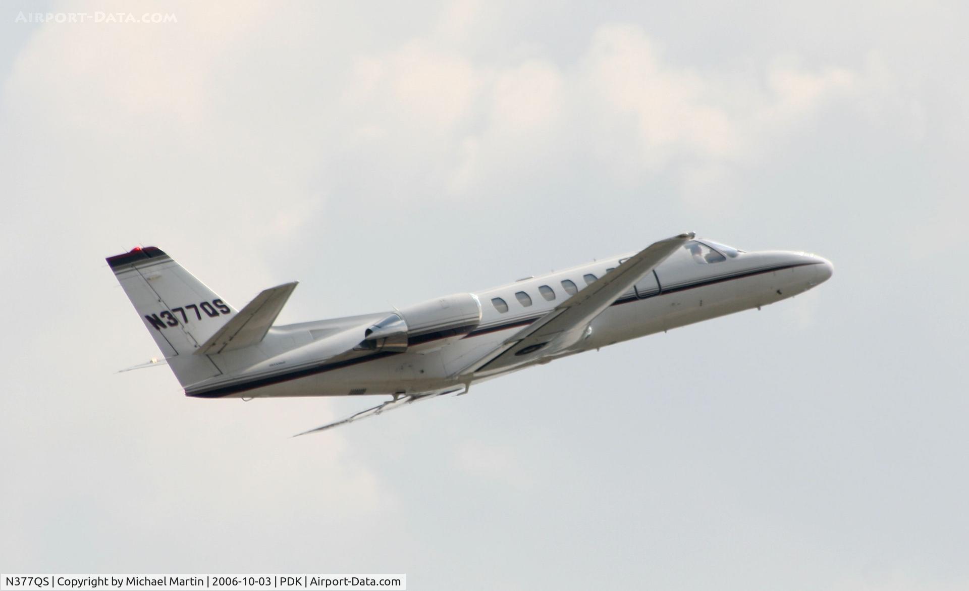 N377QS, 2008 Cessna 680 Citation Sovereign C/N 680-0187, Departing PDK enroute to RUQ