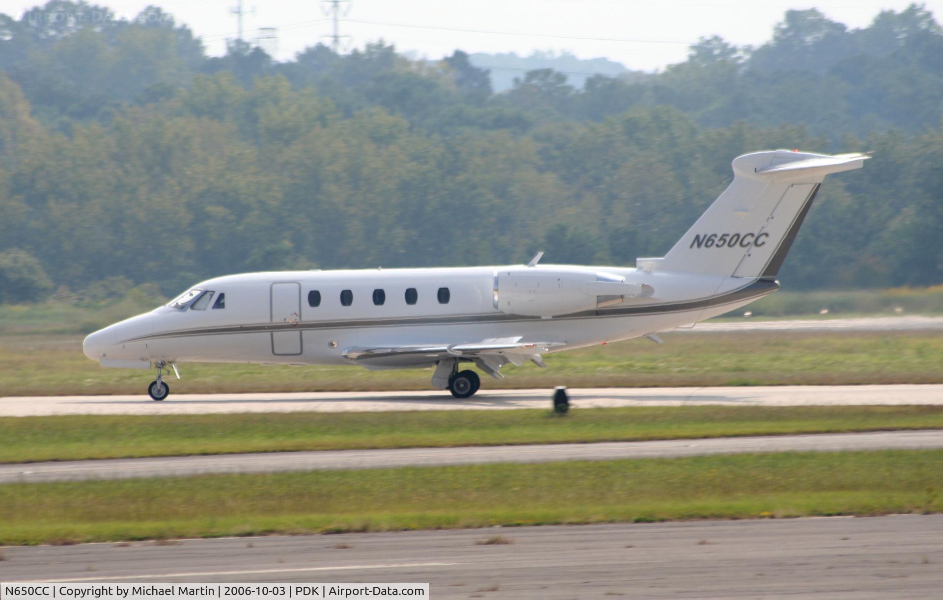 N650CC, 1988 Cessna 650 C/N 650-0156, Landing Runway 2R