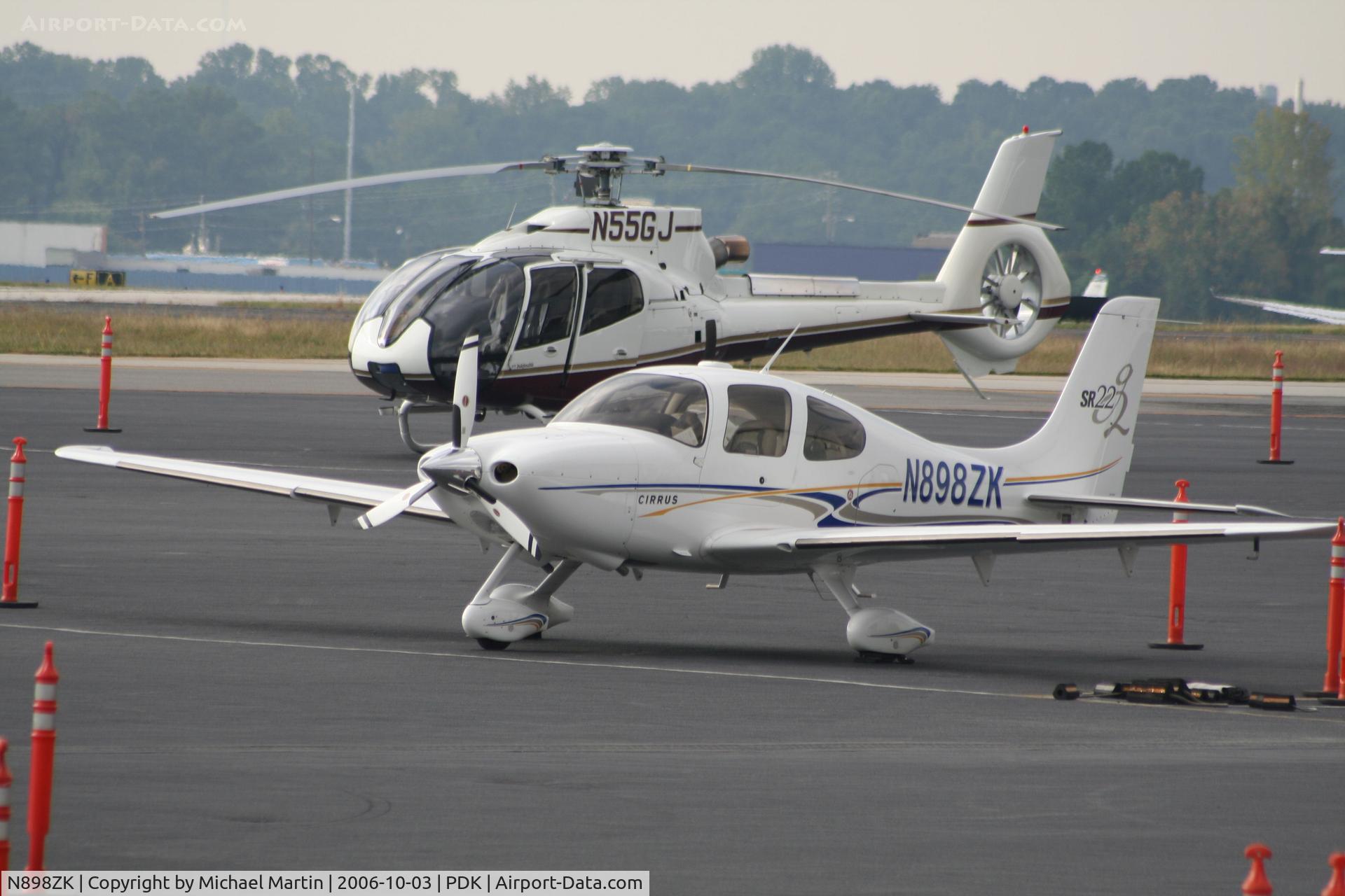 N898ZK, 2005 Cirrus SR22 C/N 1312, Tied down @ Mercury Air Center