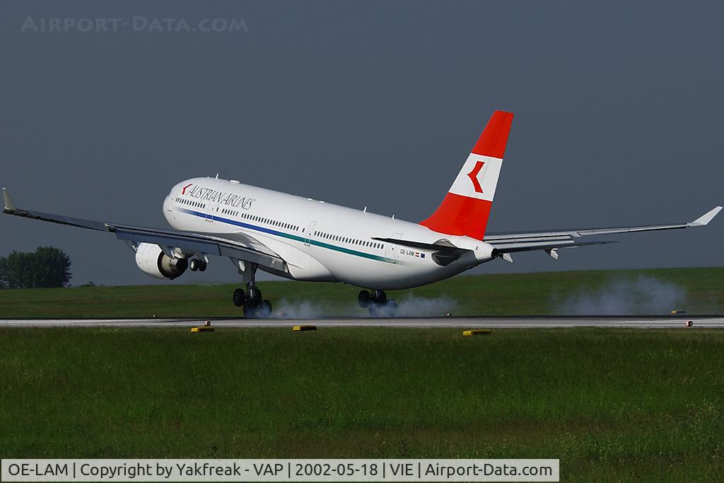 OE-LAM, 1998 Airbus A330-223 C/N 223, Austrian Airlines Airbus 330-200