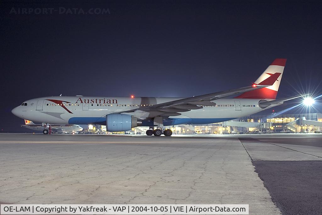 OE-LAM, 1998 Airbus A330-223 C/N 223, Austrian Airlines Airbus 330-200