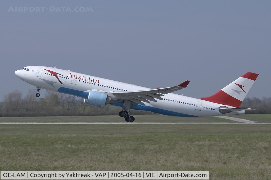 OE-LAM, 1998 Airbus A330-223 C/N 223, Austrian Airlines Airbus 330-200