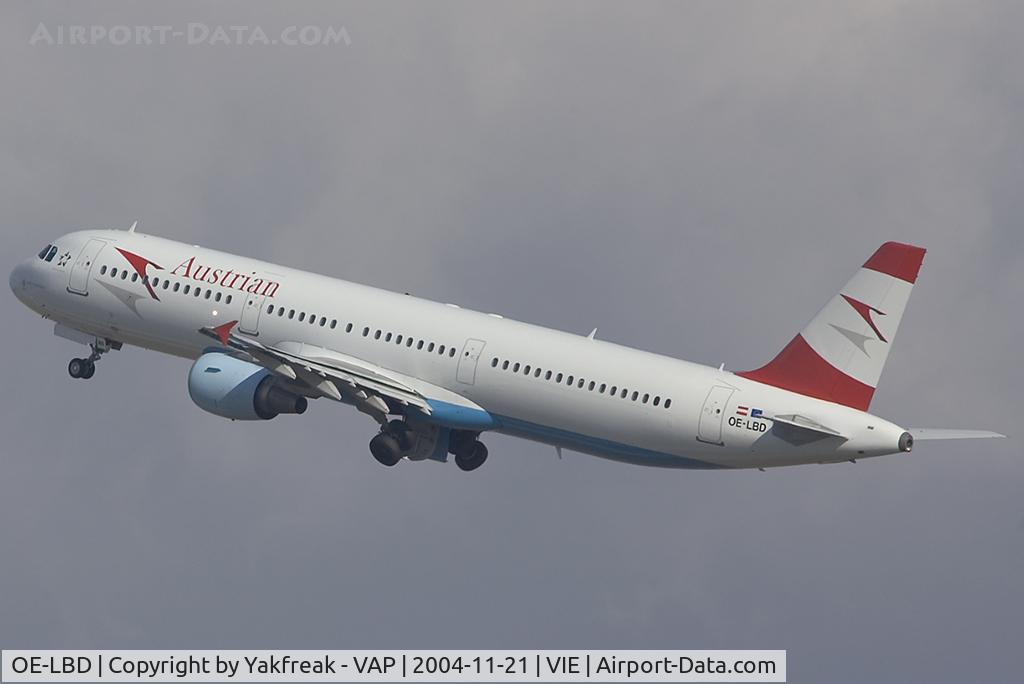 OE-LBD, 1998 Airbus A321-211 C/N 920, Austrian Airlines Airbus 321