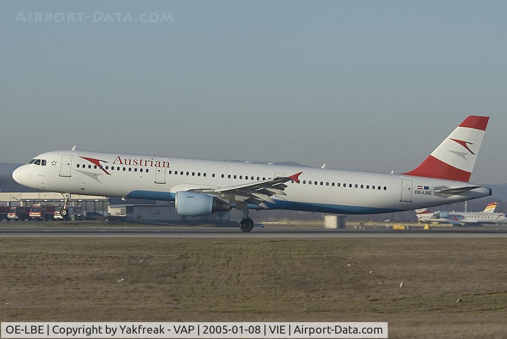OE-LBE, 1998 Airbus A321-211 C/N 935, Austrian Airlines Airbus 321