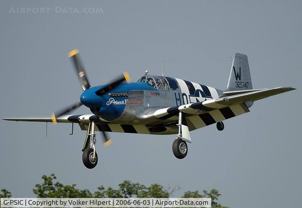 G-PSIC, 1943 North American P-51C Mustang C/N 103-26778, North American P-51C Mustang