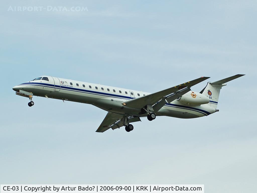 CE-03, 2001 Embraer ERJ-145LR (EMB-145LR) C/N 145526, Belgian Air Force
