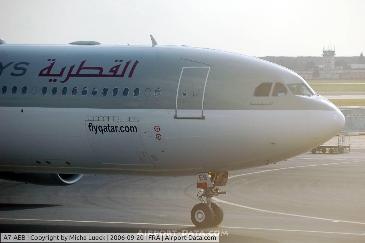 A7-AEB, 2004 Airbus A330-302 C/N 637, Qatar is one of the Middle East shooting stars in the skies