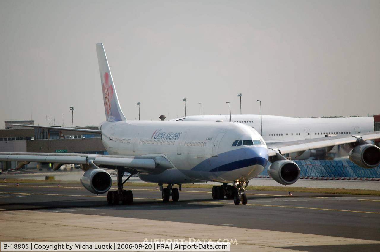 B-18805, 2001 Airbus A340-313X C/N 415, China Airlines' A 340