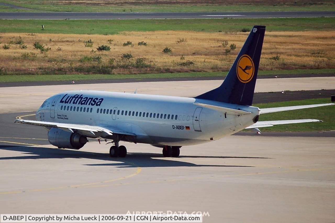 D-ABEP, 1992 Boeing 737-330 C/N 26430, Taxiing to the runway for take-off