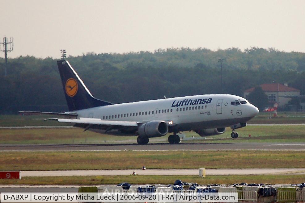 D-ABXP, 1988 Boeing 737-330 C/N 23874, Touch-down in Frankfurt