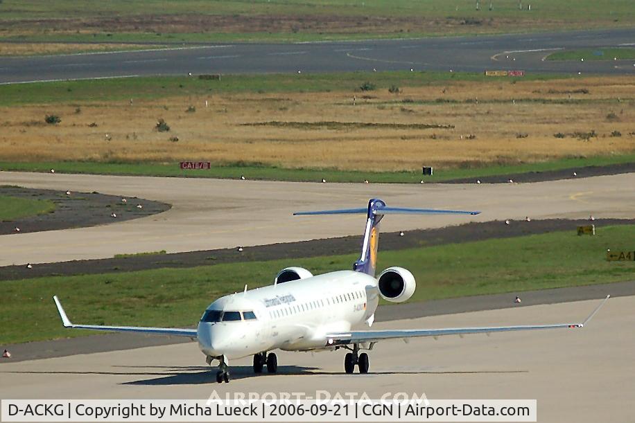 D-ACKG, 2006 Bombardier CRJ-900LR (CL-600-2D24) C/N 15084, Taxiing to the gate