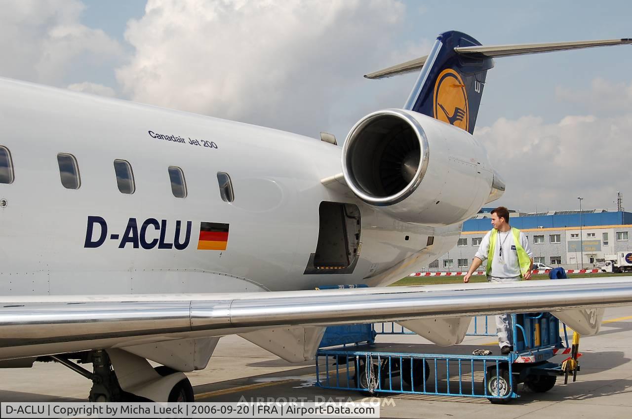 D-ACLU, 1996 Canadair CRJ-200LR (CL-600-2B19) C/N 7104, Getting ready for the short hop to Cologne/Bonn