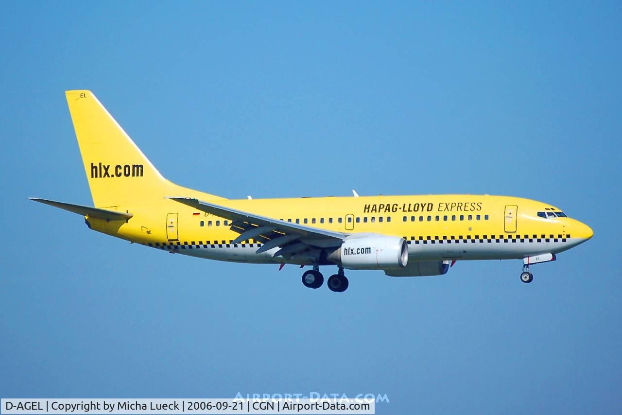 D-AGEL, 1997 Boeing 737-75B C/N 28110, On finals at Cologne/Bonn