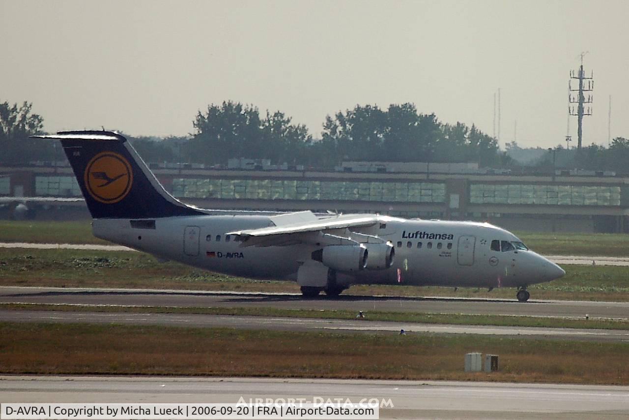 D-AVRA, 1994 British Aerospace Avro 146-RJ85 C/N E.2256, At Frankfurt