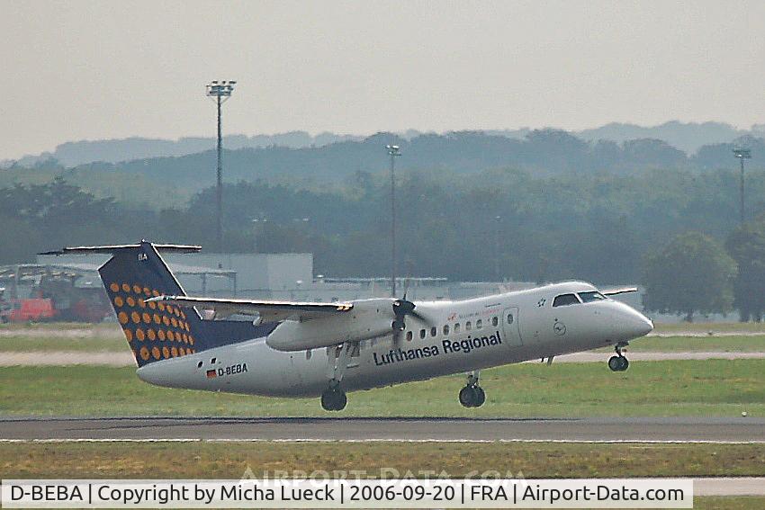 D-BEBA, 2000 De Havilland Canada DHC-8-311 Dash 8 C/N 545, Taking off in Frankfurt
