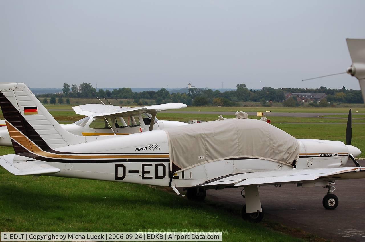 D-EDLT, 1978 Piper PA-28R-201 Cherokee Arrow III C/N 28R-7837093, in Hangelar/Germany