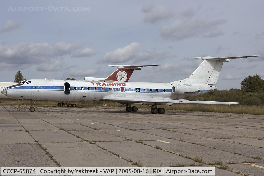 CCCP-65874, Tupolev Tu-134A-3 C/N 29315, Tupolev 134 used as firetrainer