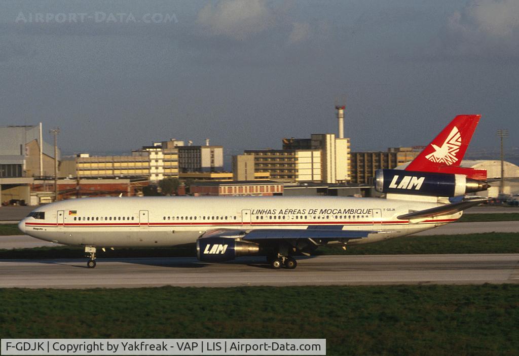 F-GDJK, 1975 McDonnell Douglas DC-10-30 C/N 47849, Lineas Aereas Mozambique DC10