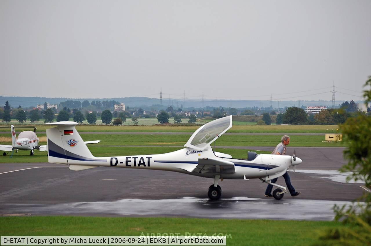 D-ETAT, 1996 Diamond DV-20A-1 Katana C/N 10180, in Hangelar/Germany