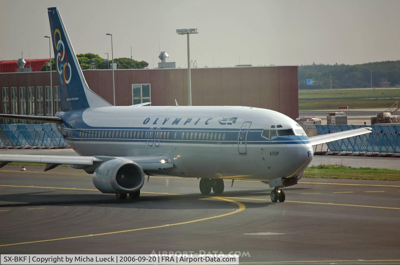 SX-BKF, 1991 Boeing 737-484 C/N 25430, Taxiing to the runway for take-off