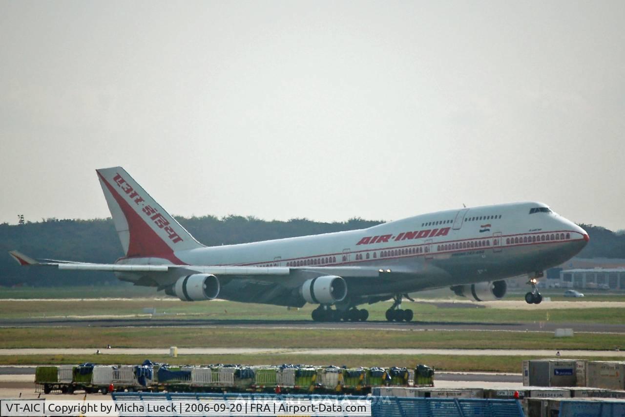 VT-AIC, 1989 Boeing 747-4B5 C/N 24198, Touch-down in Frankfurt