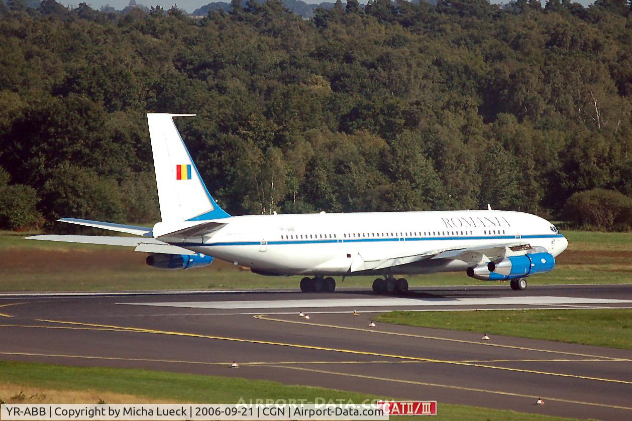 YR-ABB, 1974 Boeing 707-3K1C C/N 20804, Not often that you can see the good old B 707 in a passenger version these days...