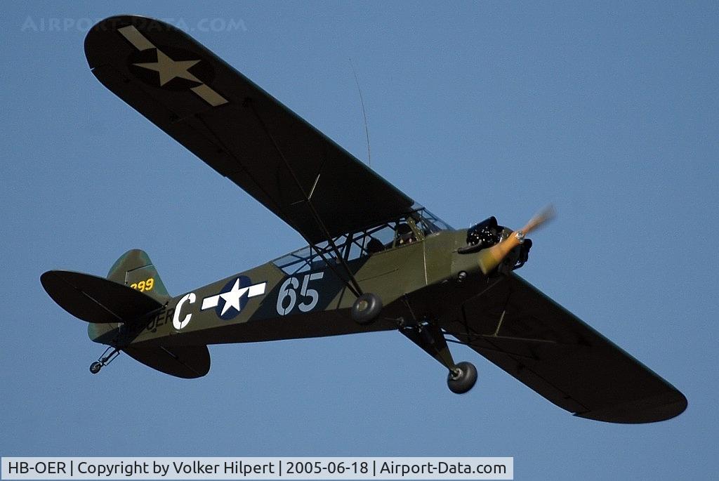 HB-OER, 1944 Piper L-4J Grasshopper (J3C-65D) C/N 12595, Piper J-3C (L-4J)
