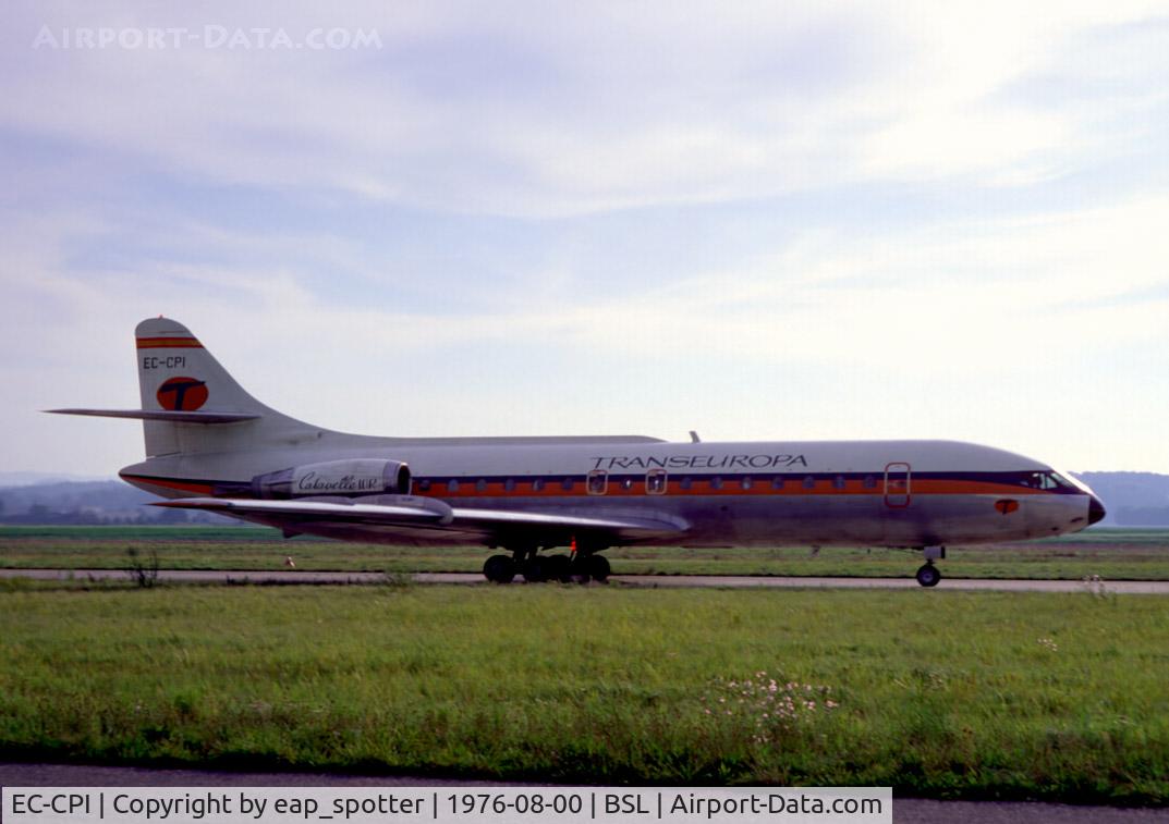 EC-CPI, 1968 Sud Aviation SE-210 Caravelle 10B1R C/N 236, Taxi to passenger-terminal