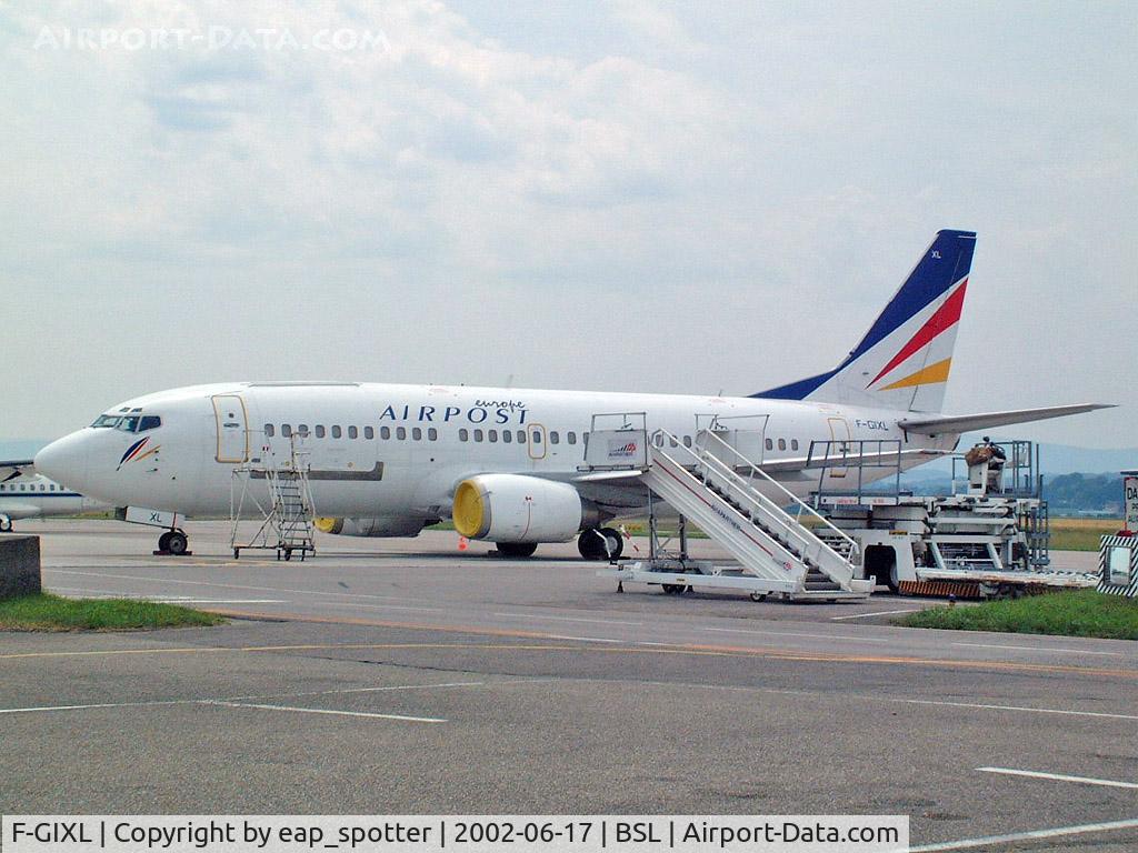 F-GIXL, 1987 Boeing 737-348QC C/N 23810, Daystop at Basel-Mulhouse-Airport