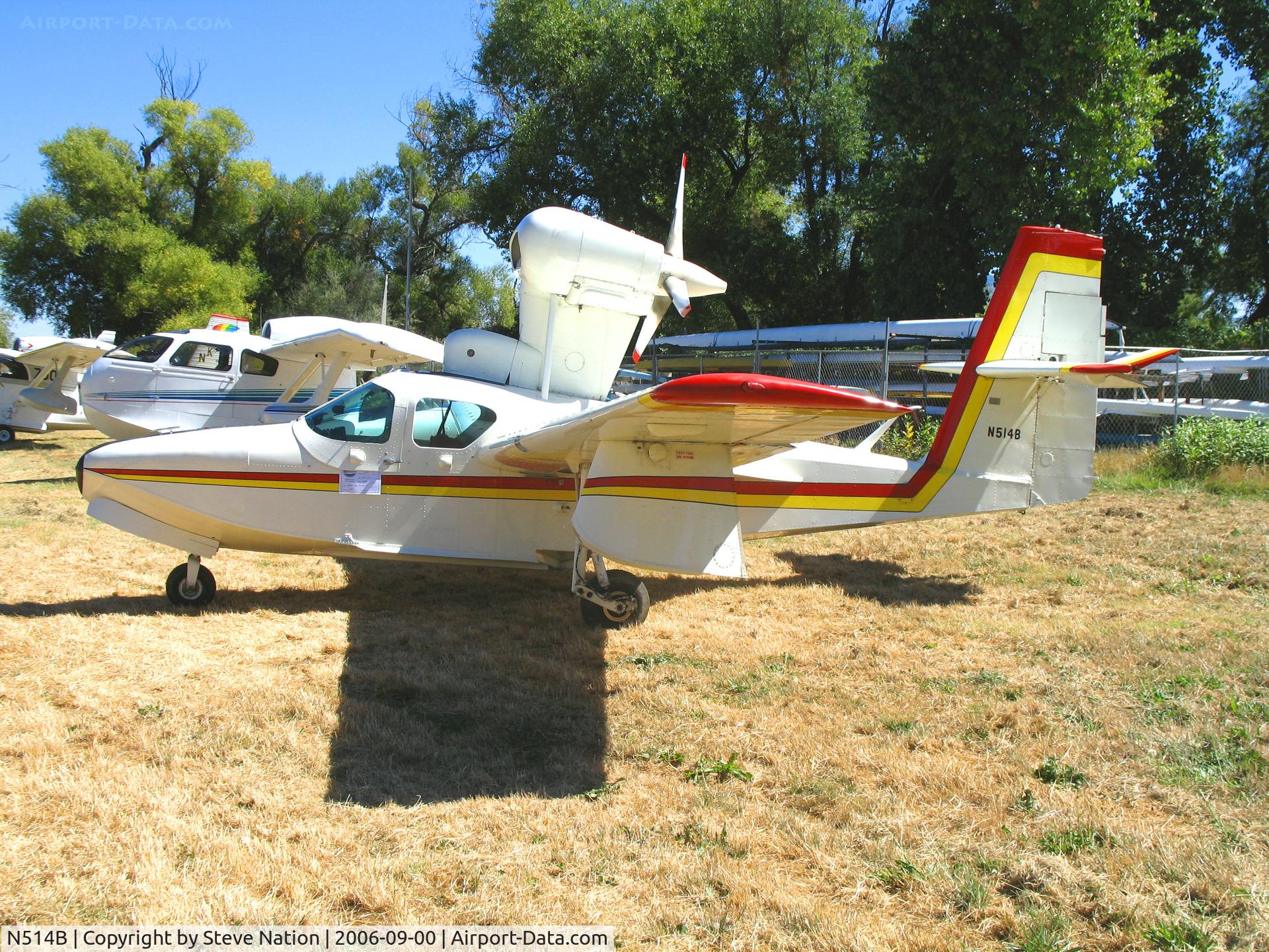 N514B, 1980 Consolidated Aeronautics Inc. Lake LA-4-200 C/N 1014, Saunders-Vixen Aircraft Co. 2000 Consolidated Aeronautics LAKE LA-4-200 attending Clear Lake Splash-in @ Natural High School seaplane ramp, Lakeport, CA