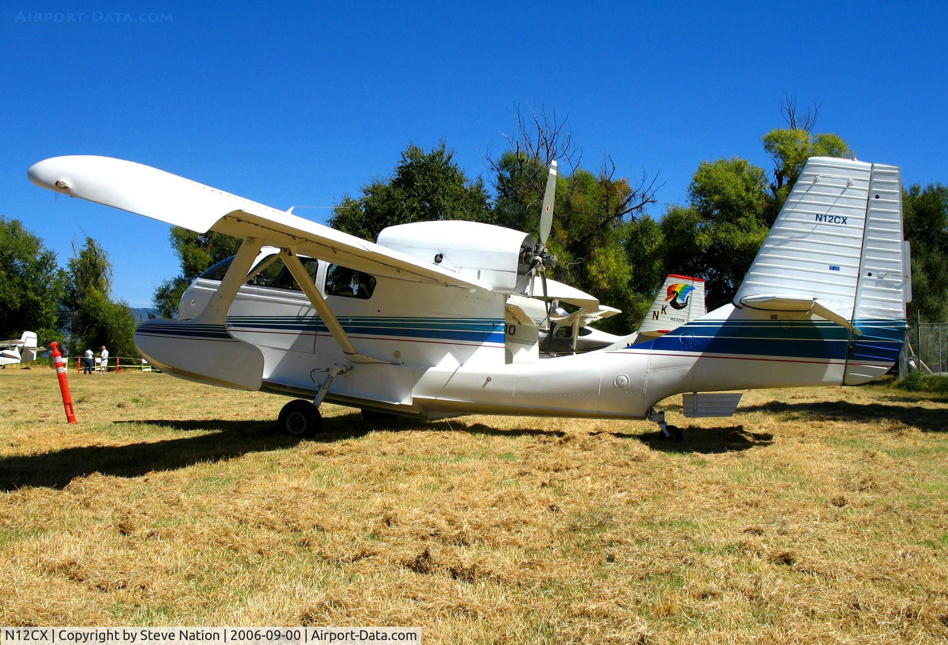 N12CX, 1947 Republic RC-3 Seabee C/N 264, Scenic Seabee Inc. 1947 Republic RC-3 Seabee from Port Orchard, WA on Natural HS seaplane ramp, Lakeport, CA for 2006 Clear Lake Splash-in