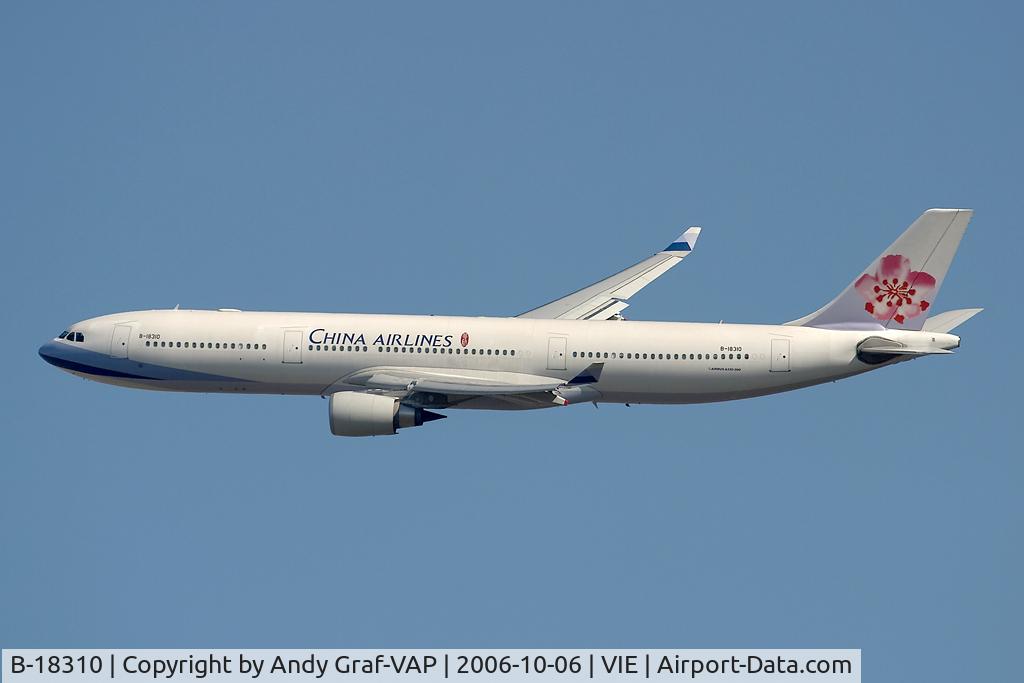B-18310, 2005 Airbus A330-302 C/N 714, Just after take off RWY29.