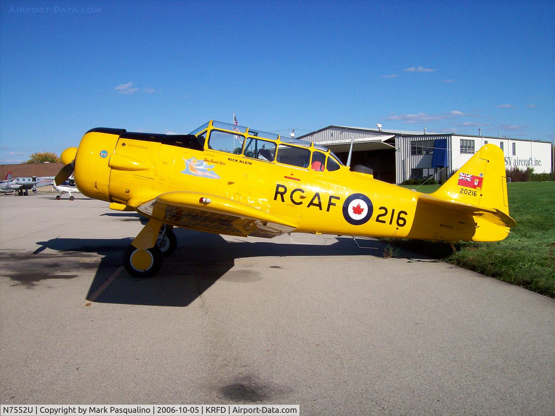 N7552U, 1951 Canadian Car & Foundry Harvard MK IV C/N CCF4-7, Harvard MK IV